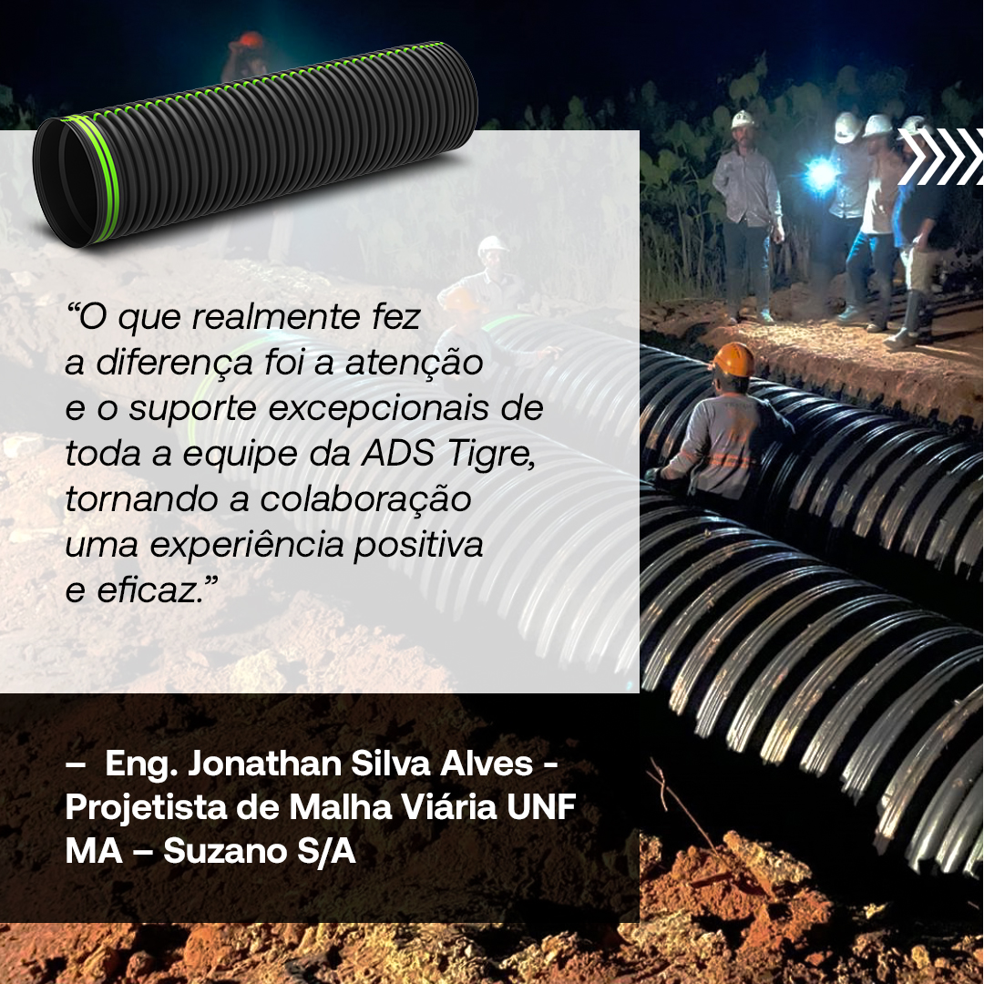 Inovação na Infraestrutura: Como a Suzano otimizou seus processos com Tubos corrugados em PEAD da ADS Tigre 5 imagem case Suzano 05