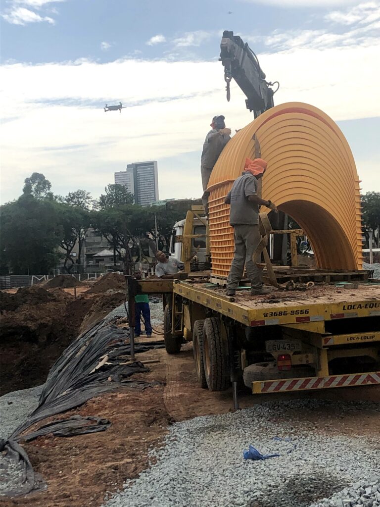 Obra da Havan conta com inovador sistema Stormtech 5 Foto 1.