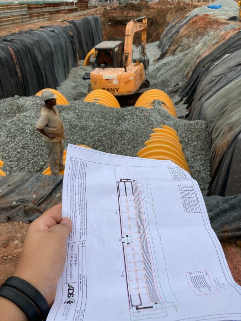 Obra da Havan conta com inovador sistema Stormtech 2 Foto 6.