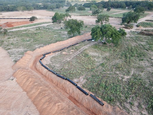 imagem drenagem pluvial em PEAD acelera cronograma de obra em bairro planejado na Bahia 01