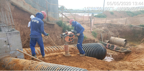 Caesb utiliza tubos corrugados em PEAD para revitalizar e ampliar Estação de tratamento de esgoto sanitário do DF. 4 12 1